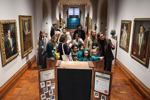 All Souls Primary School visit the National Portrait Gallery in London alongside the Princess of Wales